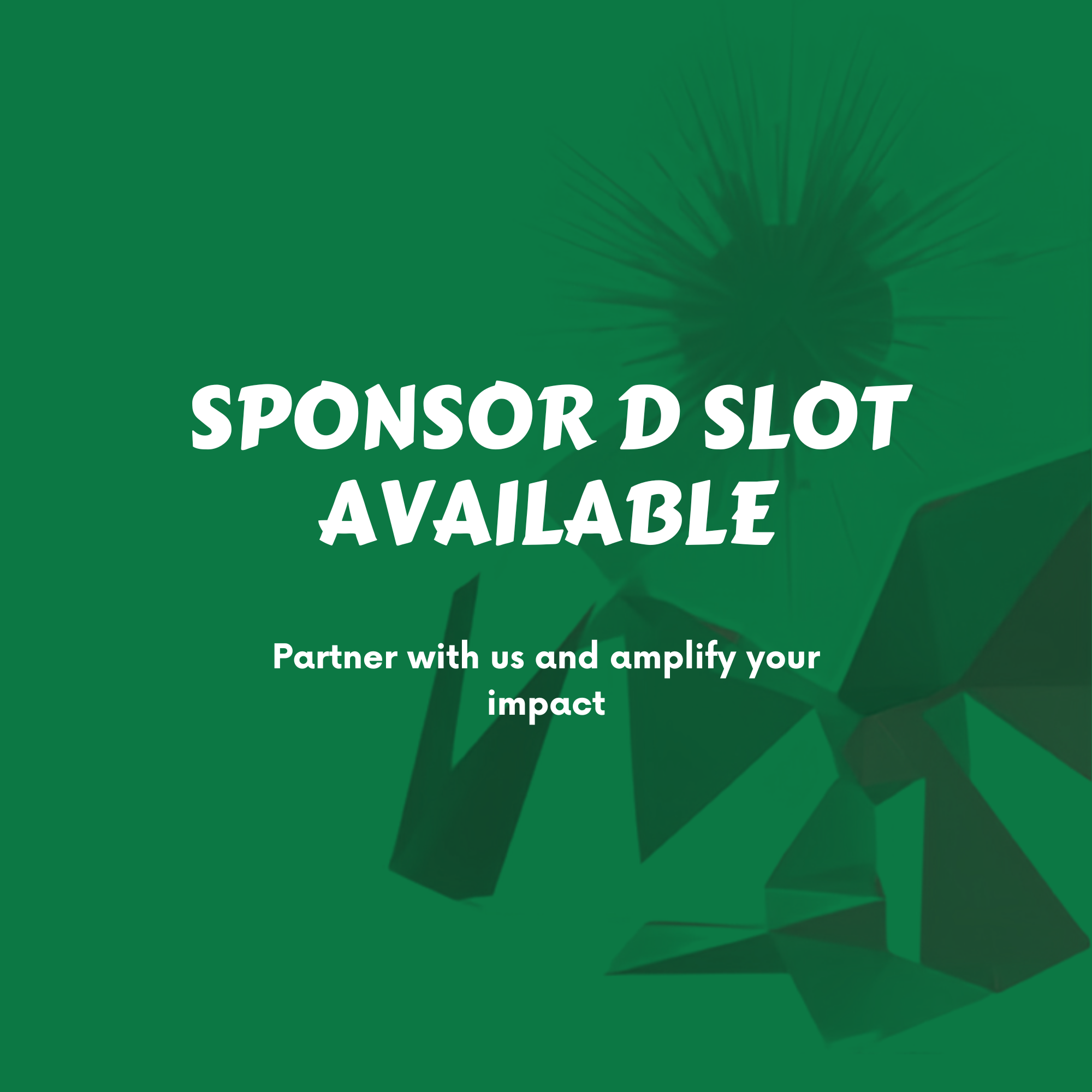 sponsor d slot available